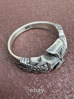 WW2. German silver ring. WWII