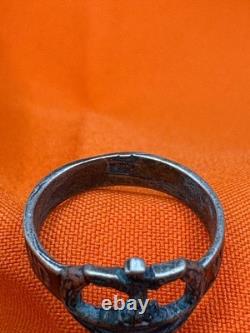 WW2. German silver ring. WWII