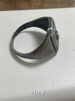 WW2. German silver ring. Wehrmacht. WWII