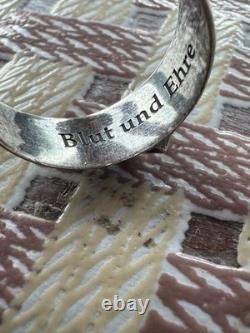 WW2. German silver ring. World War II