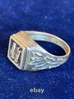WW2. German silver ring. World War II