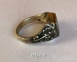 WW2. German silver ring. World War II