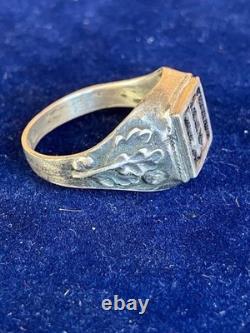 WW2. German silver ring. World War II