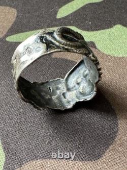 WW2. German silver ring. World War II