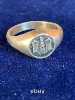 WW2. German silver ring. World War II