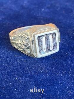 WW2. German silver ring. World War II