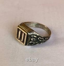WW2. German silver ring. World War II