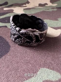 WW2. German silver ring. World War II