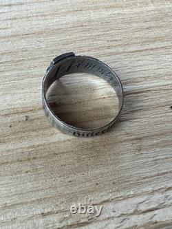 WW2. German silver ring. World War II