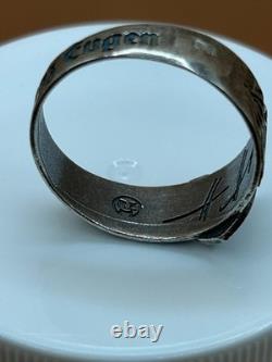 WW2. German silver ring. World War II