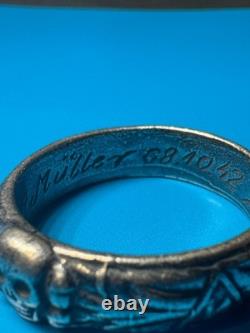 WW2. German silver ring. World War II