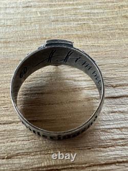 WW2. German silver ring. World War II