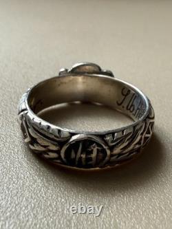 WW2. German silver ring. World War II