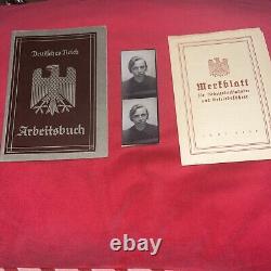 WW2 German woman's workbook perfect original condition