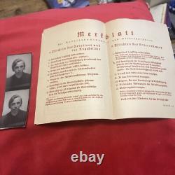 WW2 German woman's workbook perfect original condition