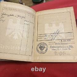 WW2 German woman's workbook perfect original condition