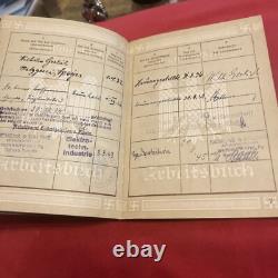 WW2 German woman's workbook perfect original condition