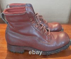 WW2/II Vintage Original German Swedish Mountain Soldiers Leather Boots Hobnails