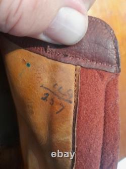 WW2/II Vintage Original German Swedish Mountain Soldiers Leather Boots Hobnails