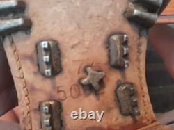WW2/II Vintage Original German Swedish Mountain Soldiers Leather Boots Hobnails