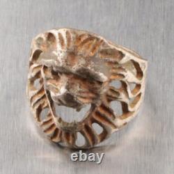 WW2 Lion GERMAN Officers Ring WWI ww1 GERMANY WWII Trench ART Jewelry MILITARY
