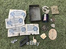 WW2 Lot of various items from the German bunker Stalingrad. Original