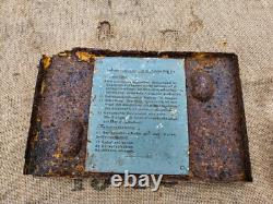 WW2 ORIGINAL GERMAN 10 W. S. C TANK TRANSMITTER 14. Pz. Div. RELIC from KURLAND