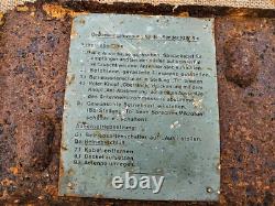 WW2 ORIGINAL GERMAN 10 W. S. C TANK TRANSMITTER 14. Pz. Div. RELIC from KURLAND