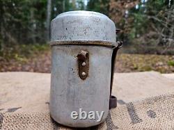 WW2 ORIGINAL GERMAN ALUMINIUM M44 1945 ERSATZ MESS-KIT BARN FIND from KURLAND