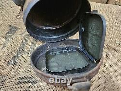 WW2 ORIGINAL GERMAN GAS MASK CANISTER CAN BARN FIND from KURLAND