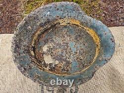 WW2 ORIGINAL GERMAN GERMAN M42 HELMET UNTOUCHED BATTLEFIELD RELIC from KURLAND