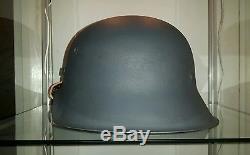 Ww2 Original German Helmet M42 / German Helmet / Field Grey Leather Liner 1942