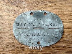 WW2 ORIGINAL GERMAN ID DOG TAG Infantryman