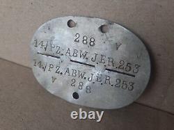 WW2 ORIGINAL GERMAN ID DOG TAG anti-tank troops