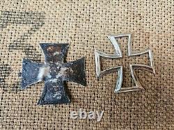 WW2 ORIGINAL GERMAN IRON CROSS EKI FRAME RELIC of 18. Armee from KURLAND