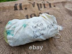 WW2 ORIGINAL GERMAN KING TIGER TANK 8.8cm KwK43 POWDER BAG RELIC from KURLAND