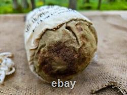 WW2 ORIGINAL GERMAN KING TIGER TANK 8.8cm KwK43 POWDER BAG RELIC from KURLAND