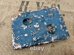 WW2 ORIGINAL GERMAN TANK PANZER RADIO PANEL 14. Pz. Div. RELIC from KURLAND