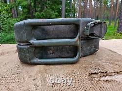 WW2 ORIGINAL GERMAN WASSER WATER JERRY CAN BARN FIND from KURLAND 14. Panzer Div