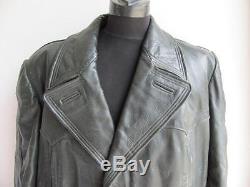 Ww2 Original German Wehrmacht Officer Leather Greatcoat