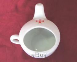 WW2 ORIGINAL GERMAN WOUNDED PORCELAIN FEEDER withRED CROSS MARKED