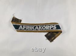 WW2 Original German Afrika Korps Cuff Title