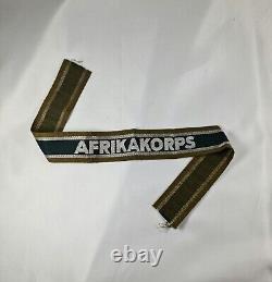WW2 Original German Afrika Korps Cuff Title Uncut