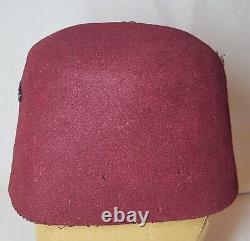 WW2 Original German Army Fez Cap Hat Headwear Headgear Helmet