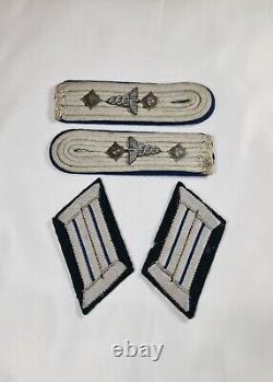 WW2 Original German Army TSD Hauptmann Collar Tab & Shoulder Boards Matching Set