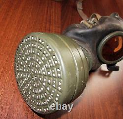 WW2 Original German Gas Mask and Canister Dated 1943