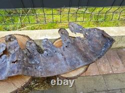 WW2 Original German Helmet Leather From Kurland Battlefield