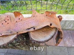 WW2 Original German Helmet Leather From Kurland Battlefield