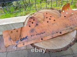 WW2 Original German Helmet Leather From Kurland Battlefield