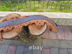 WW2 Original German Helmet Leather From Kurland Battlefield